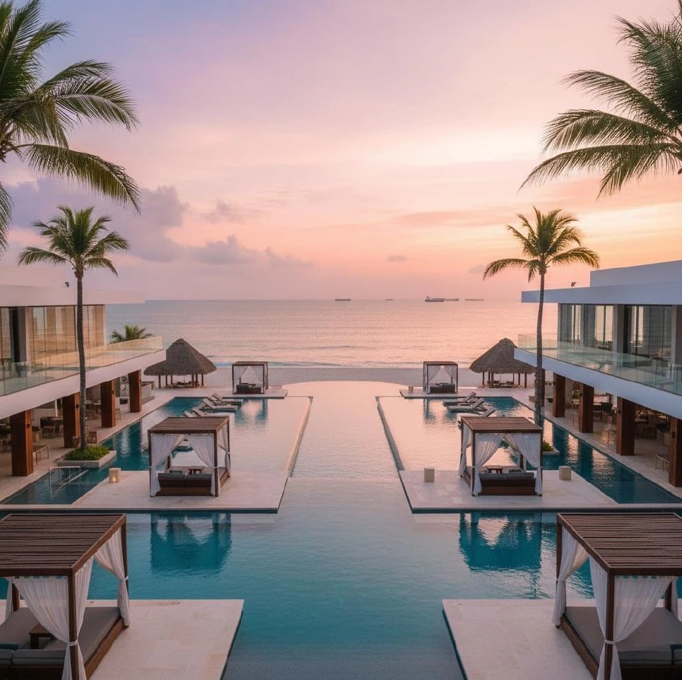 Luxury oceanfront resort in Kribi