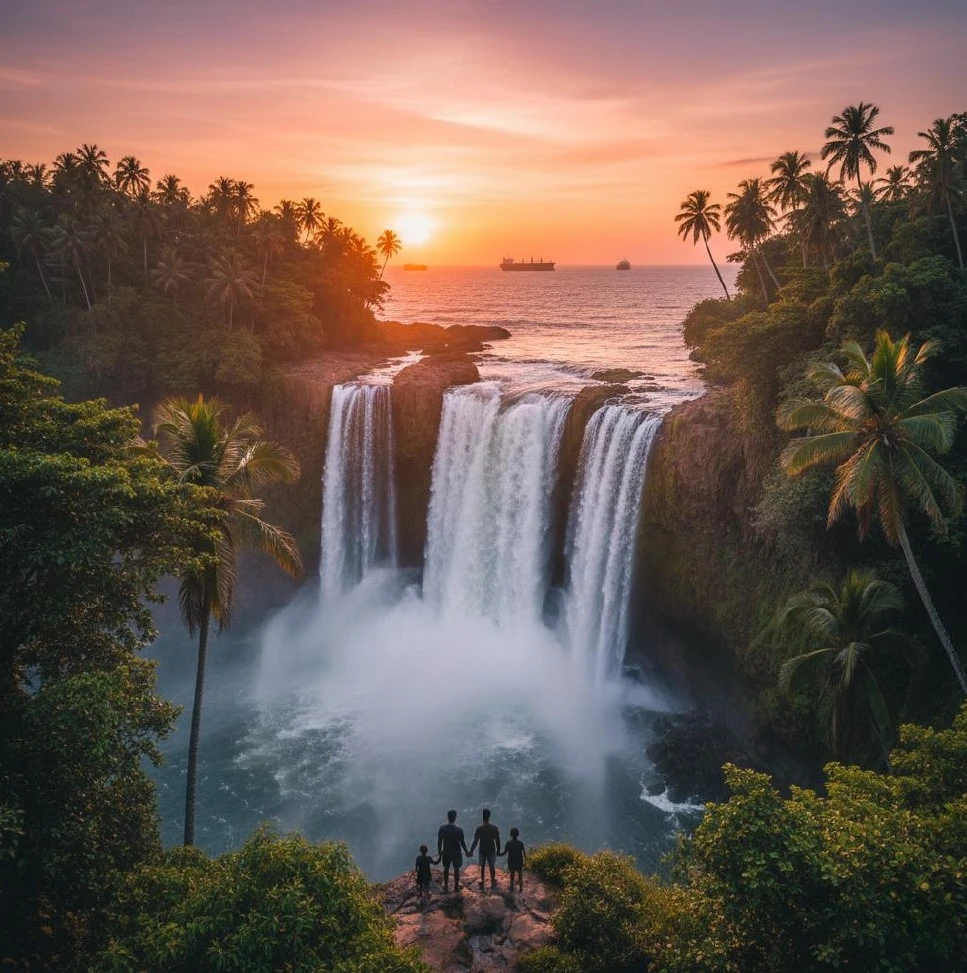 Lobe Falls waterfall